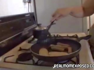 Milf attractive cooking aika!