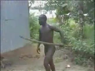 Marvellous teruk mentah keras warga afrika hutan seks / persetubuhan!
