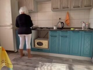Milf spreads her big ass for anal adult film her son